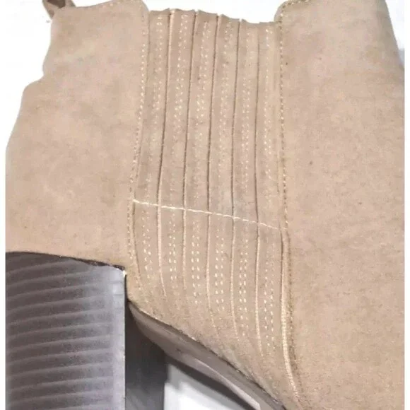 DAISY STREET Womens Ankle Boots Pointed Toe Chunky Stacked Mid Heeled Faux Sz 8 - Picture 3 of 8